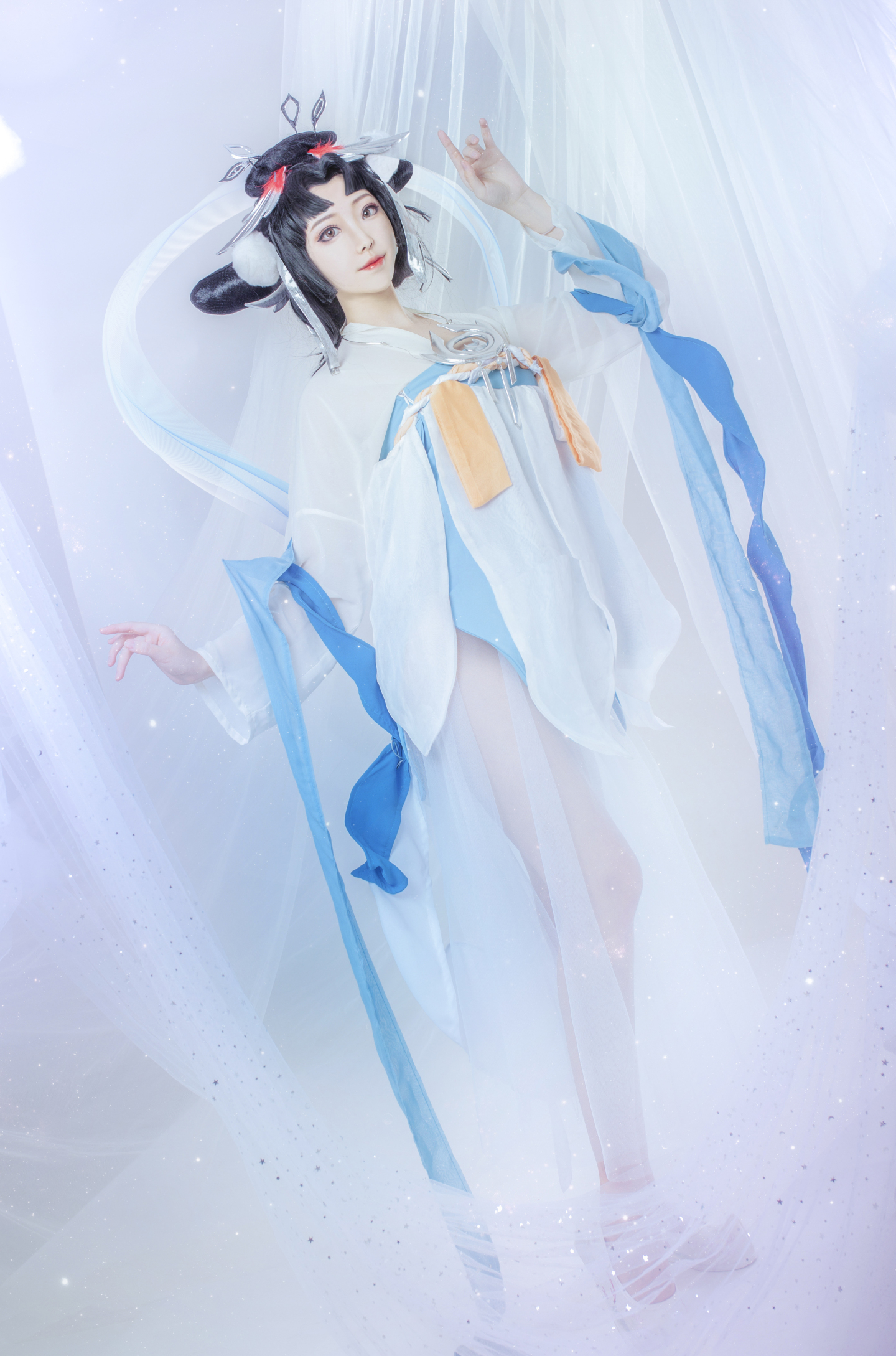 美女玩家cos:王者荣耀嫦娥如梦令 coser:想不到名字的