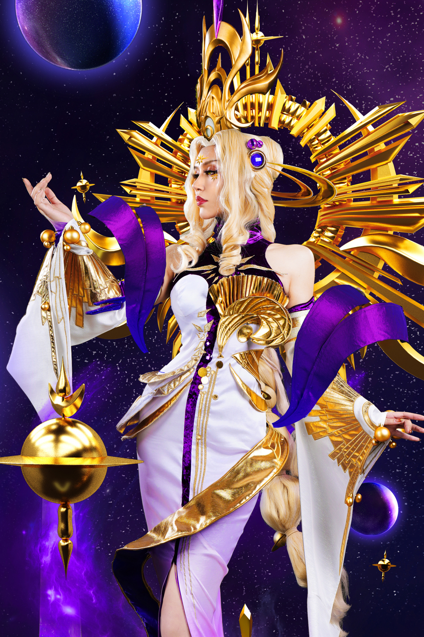 美女玩家cos: 王者荣耀武则天倪克斯神谕 coser:arisa