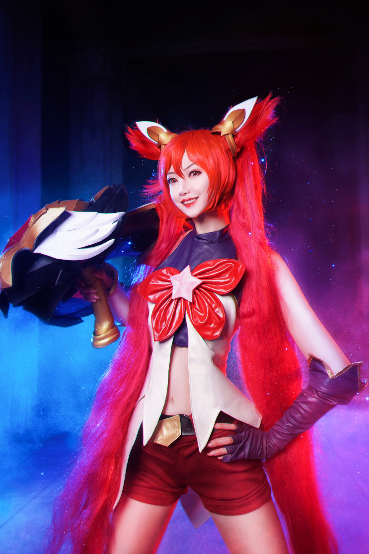 美女玩家cos:英雄联盟 金克丝 coser:露儿大魔王