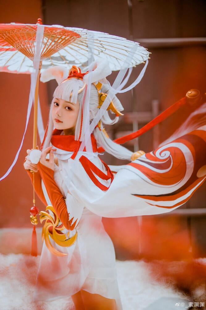 美女玩家cos:王者荣耀阿离 coser:素渊渊