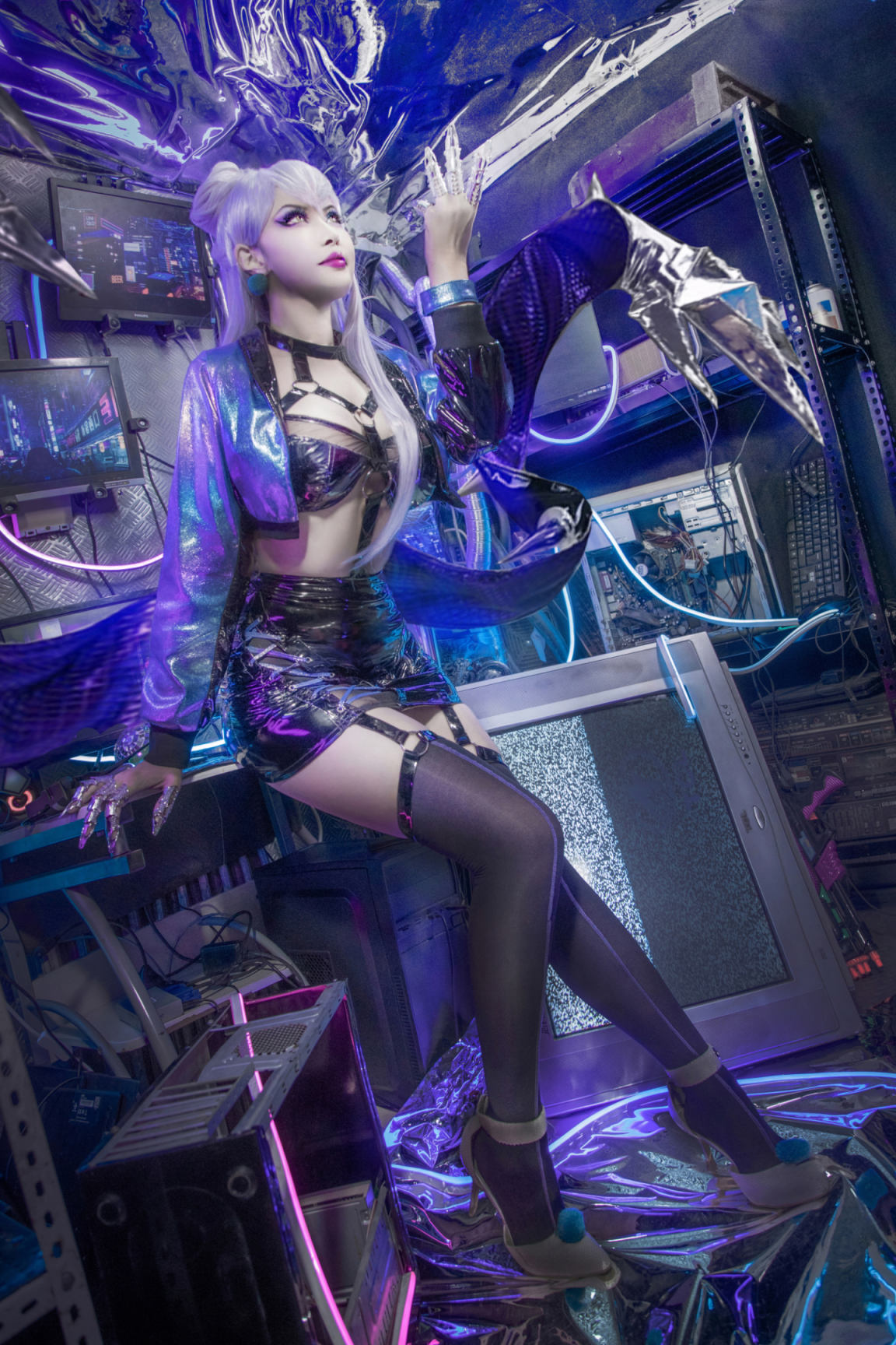 cosplay英雄联盟女英雄,cosplay露娜 英雄联盟:伊芙琳精美cos